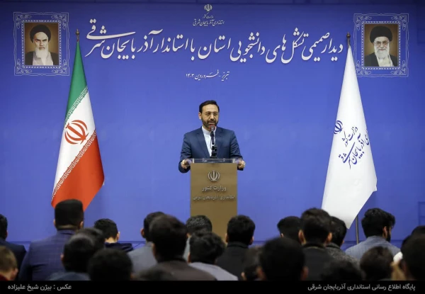 دیدار صمیمی استاندار آذربایجان شرقی با تشکل های دانشجویی استان  8