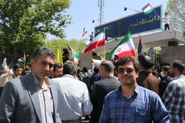 تجمع دانشجویان دانشگاههای تبریز در حمایت از خیزش دانشجویان آمریکایی 12