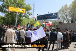 تجمع دانشجویان دانشگاههای تبریز در حمایت از خیزش دانشجویان آمریکایی 13