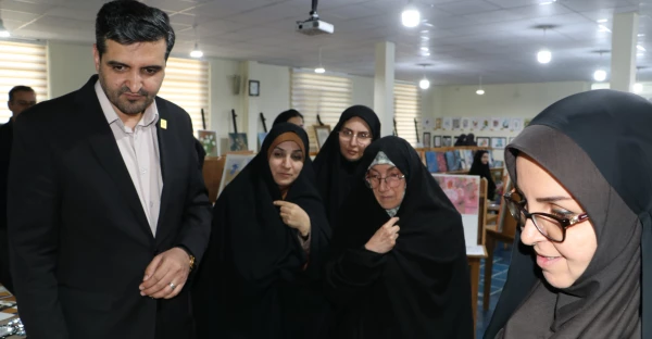 افتتاح یازدهمین نمایشگاه آثار هنری دانشجویان دانشگاه فرهنگیان آذربایجان شرقی 2