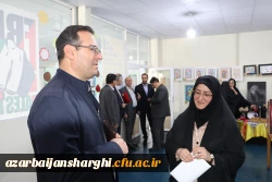 افتتاح یازدهمین نمایشگاه آثار هنری دانشجو معلمان و اساتید  دانشگاه فرهنگیان آذربایجان شرقی 4