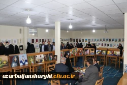 افتتاح یازدهمین نمایشگاه آثار هنری دانشجو معلمان و اساتید  دانشگاه فرهنگیان آذربایجان شرقی 15