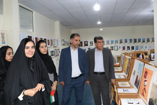 افتتاح یازدهمین نمایشگاه آثار هنری دانشجو معلمان و اساتید  دانشگاه فرهنگیان آذربایجان شرقی 17