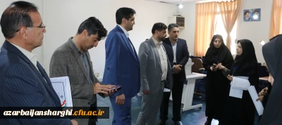 بازدید معاون دانشجویی دانشگاه فرهنگیان کشور و رئیس دانشگاه فرهنگیان استان از فرایند مصاحبه پذیرفته شدگان چند برابر ظرفیت دانشگاه فرهنگیان آذربایجان شرقی