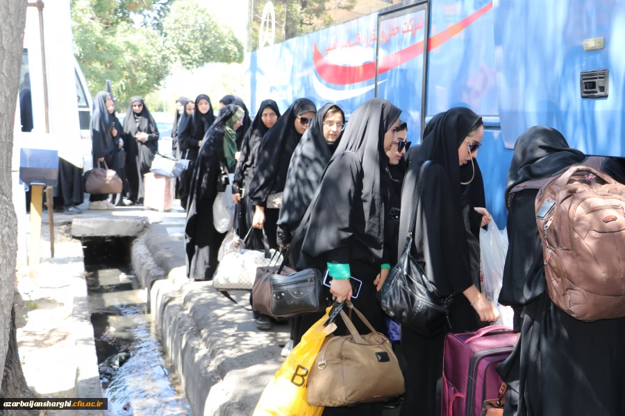 اعزام دانشجویان بسیج دانشجویی دانشگاه فرهنگیان استان آذربایجان شرقی به اردوی جهادی 8