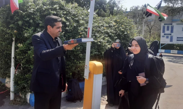 مراسم بدرقه زائران اربعین  با حضور هیئت رئیسه دانشگاه فرهنگیان آذربایجان شرقی 2