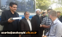 مراسم بدرقه زائران اربعین  با حضور هیئت رئیسه دانشگاه فرهنگیان آذربایجان شرقی 7