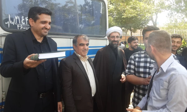 مراسم بدرقه زائران اربعین  با حضور هیئت رئیسه دانشگاه فرهنگیان آذربایجان شرقی 7