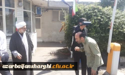 مراسم بدرقه زائران اربعین  با حضور هیئت رئیسه دانشگاه فرهنگیان آذربایجان شرقی 11