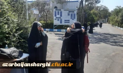 مراسم بدرقه زائران اربعین  با حضور هیئت رئیسه دانشگاه فرهنگیان آذربایجان شرقی 12