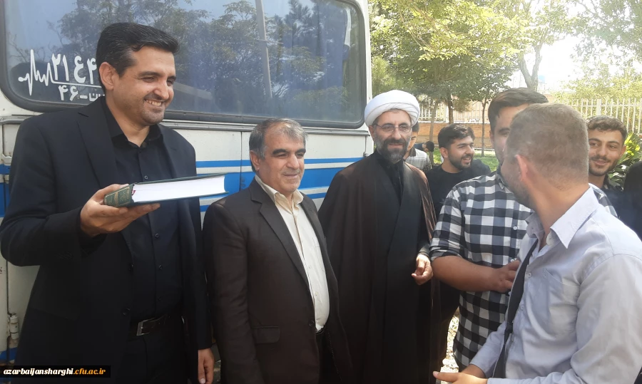 مراسم بدرقه زائران اربعین  با حضور هیئت رئیسه دانشگاه فرهنگیان آذربایجان شرقی 15