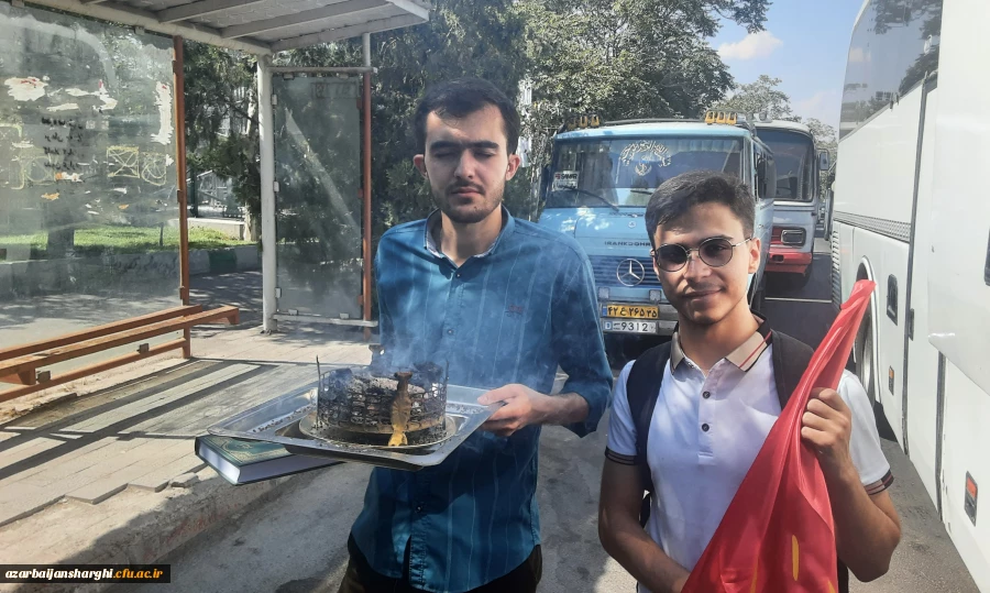 مراسم بدرقه زائران اربعین  با حضور هیئت رئیسه دانشگاه فرهنگیان آذربایجان شرقی 18