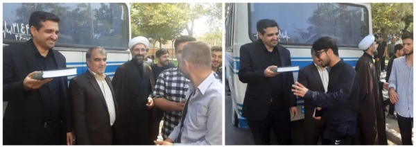 مراسم بدرقه زائران اربعین  با حضور هیئت رئیسه دانشگاه فرهنگیان آذربایجان شرقی 9