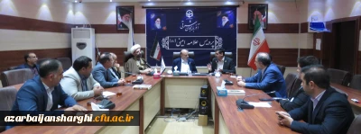 حضور دکتر منادی رئیس کمیسیون آموزش و تحقیقات مجلس شورای اسلامی در دانشگاه فرهنگیان استان آذربایجان شرقی