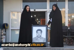 طراحی سیاه قلم چهره سردار شهید سید حسین امجدی توسط یگی از دانشجو معلمان پردیس فاطمه الزهرا (س) 2