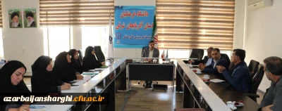 برگزاری جلسه بزرگداشت هفته کتاب و کتاب خوانی در دانشگاه فرهنگیان استان آذربایجان شرقی