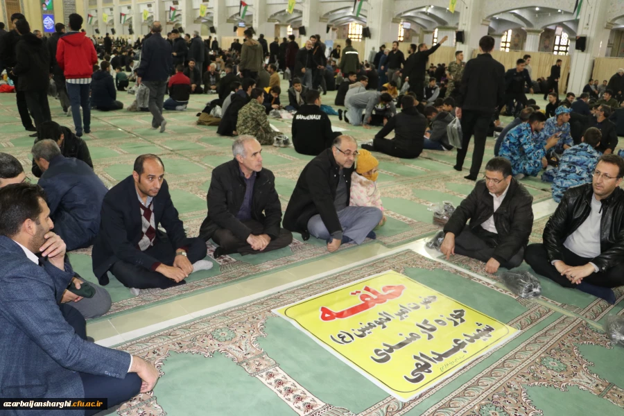 حضور درهمایش بزرگ حلقه های صالحین بسیج درمصلای تبریز 3