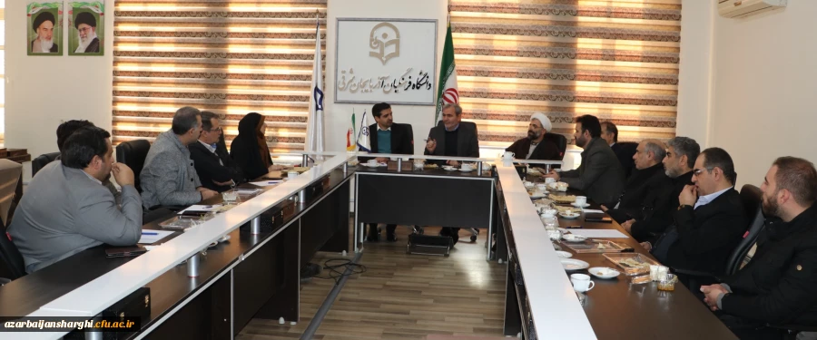 جلسه رفع کمبود فضاهای آموزشی، رفاهی و فرهنگی دانشگاه فرهنگیان  استان  با حضور مدیر کل آموزش وپرورش آذربایجان شرقی 
 2