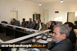 جلسه رفع کمبود فضاهای آموزشی، رفاهی و فرهنگی دانشگاه فرهنگیان  استان  با حضور مدیر کل آموزش وپرورش آذربایجان شرقی 
 3