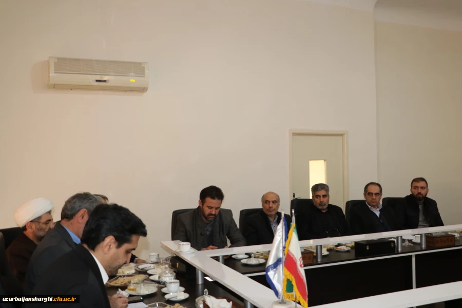 جلسه رفع کمبود فضاهای آموزشی، رفاهی و فرهنگی دانشگاه فرهنگیان  استان  با حضور مدیر کل آموزش وپرورش آذربایجان شرقی 
 9