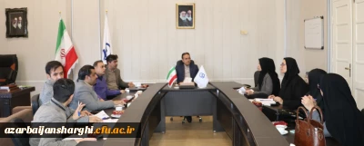 جلسه جشنواره برگزاری الگوهای برتر تدریس در دانشگاه فرهنگیان آذربایجان شرقی 