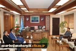 نشست رئیس دانشگاه فرهنگیان تبریز با رئیس دانشگاه مادر استان  آذربایجان شرقی 13