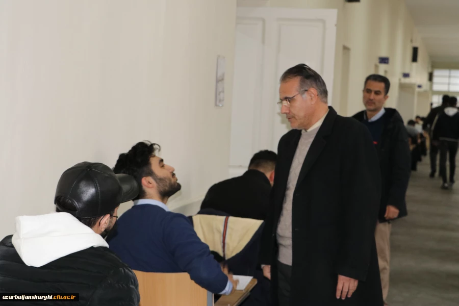 بازدید رئیس دانشگاه فرهنگیان آذربایجان شرقی در اولین روز برگزاری امتحانات پایان ترم
 3
