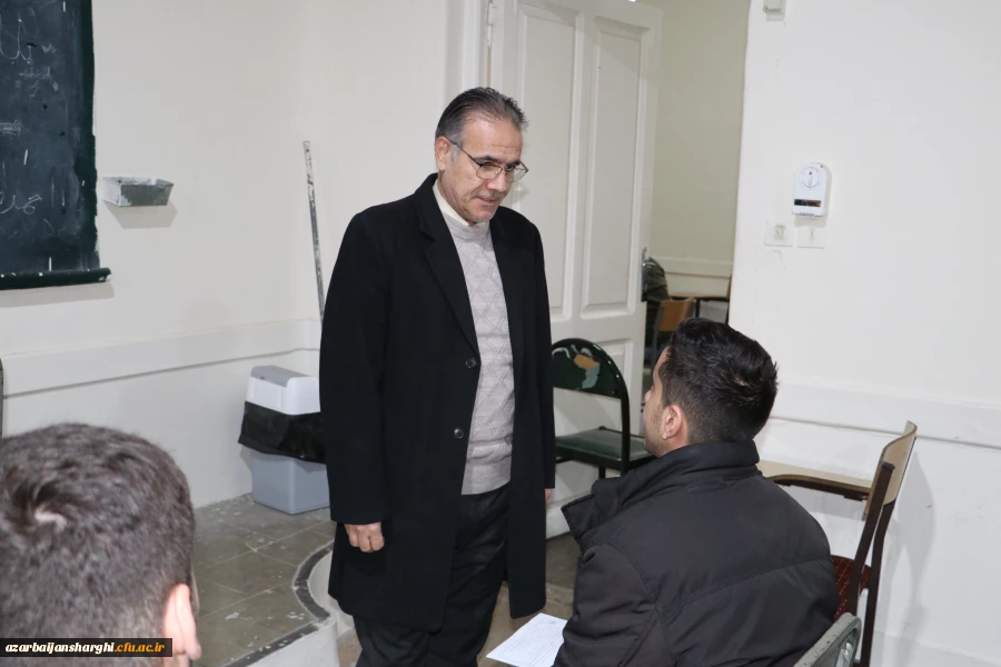بازدید رئیس دانشگاه فرهنگیان آذربایجان شرقی در اولین روز برگزاری امتحانات پایان ترم
 9
