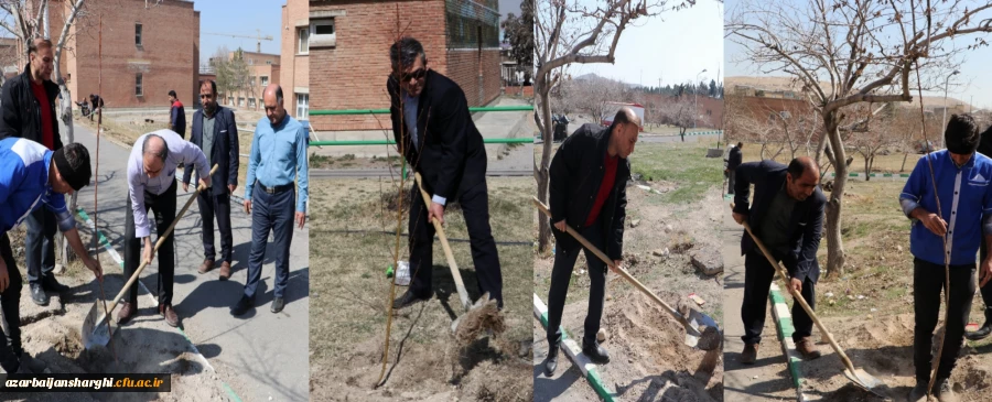 غرس نهال ایثار در پردیس علامه امینی تبریز  2