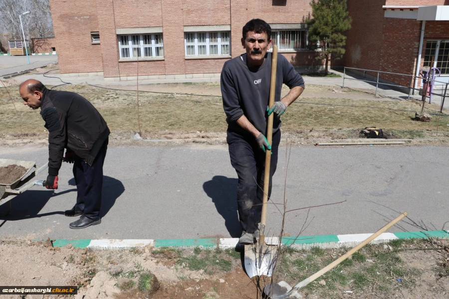 غرس نهال ایثار در پردیس علامه امینی تبریز  5
