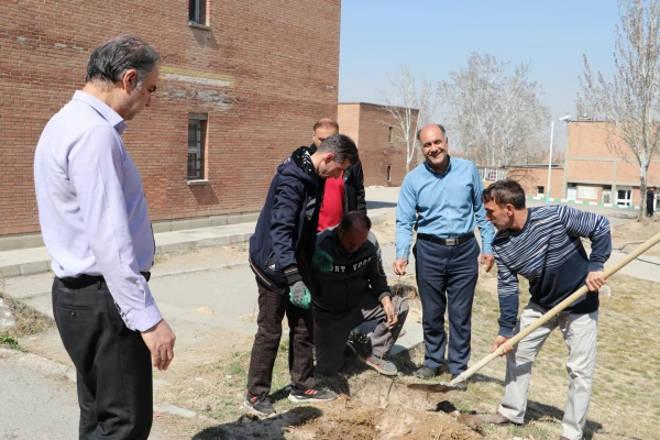 غرس نهال ایثار در پردیس علامه امینی تبریز  6