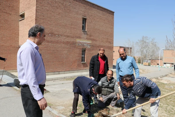 غرس نهال ایثار در پردیس علامه امینی تبریز  7