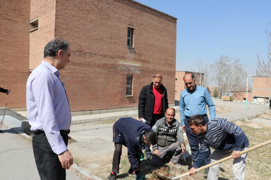 غرس نهال ایثار در پردیس علامه امینی تبریز  7