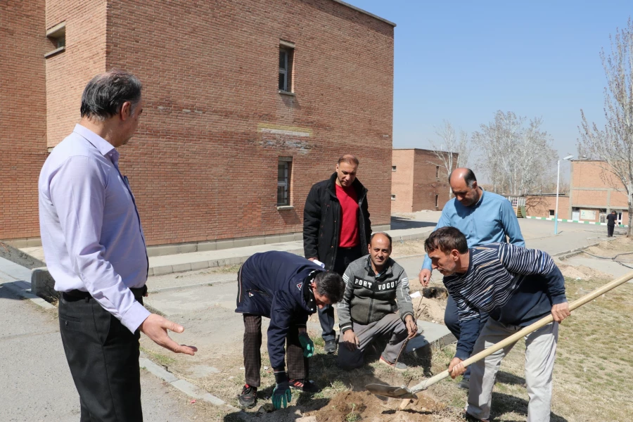 غرس نهال ایثار در پردیس علامه امینی تبریز  9