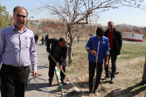 غرس نهال ایثار در پردیس علامه امینی تبریز  12