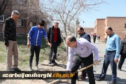 غرس نهال ایثار در پردیس علامه امینی تبریز  13