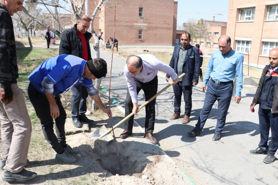 غرس نهال ایثار در پردیس علامه امینی تبریز  16