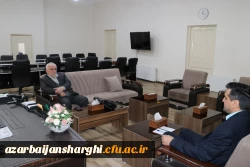 دیدار نماینده مجلس شورای اسلامی بارئیس  دانشگاه فرهنگیان استان آذربایجان شرقی 4
