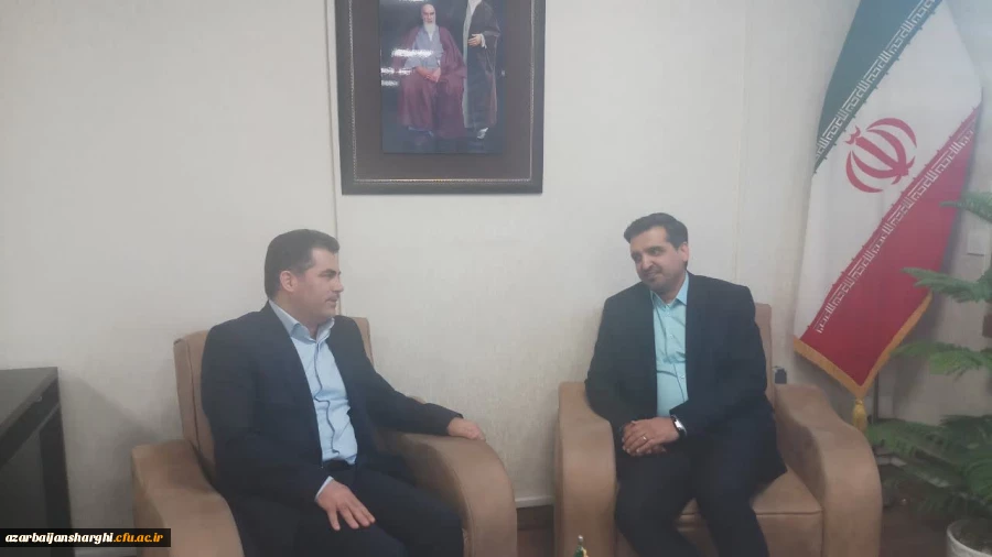 دیدار رئیس دانشگاه فرهنگیان استان با مدیرکل راه و شهرسازی آذربایجان شرقی 2