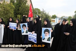 اجتماع دانشجو معلمان ، اساتید و کارکنان دانشگاه فرهنگیان  آذربایجان شرقی در حمایت از مردم مظلوم فلسطین و غزه 6