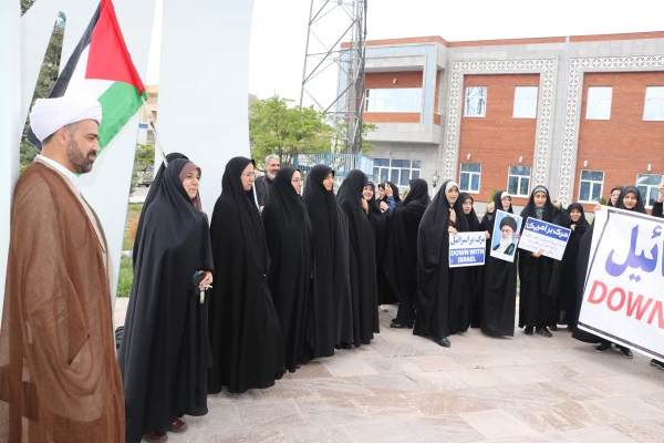 اجتماع دانشجو معلمان ، اساتید و کارکنان دانشگاه فرهنگیان  آذربایجان شرقی در حمایت از مردم مظلوم فلسطین و غزه 10