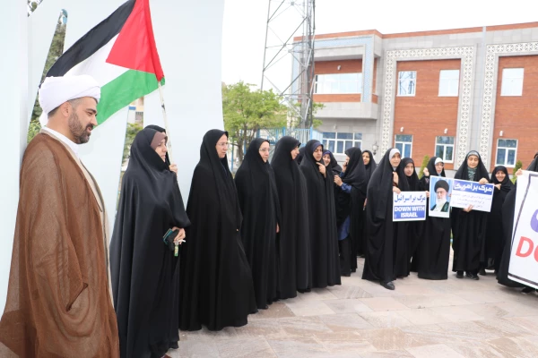 اجتماع دانشجو معلمان ، اساتید و کارکنان دانشگاه فرهنگیان  آذربایجان شرقی در حمایت از مردم مظلوم فلسطین و غزه 18