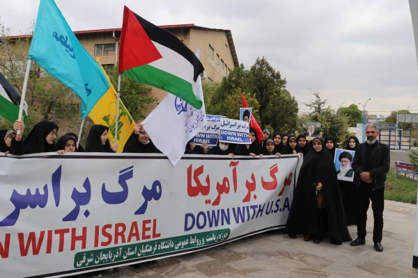 اجتماع دانشجو معلمان ، اساتید و کارکنان دانشگاه فرهنگیان  آذربایجان شرقی در حمایت از مردم مظلوم فلسطین و غزه 25