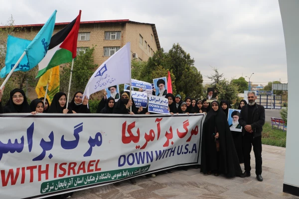 اجتماع دانشجو معلمان ، اساتید و کارکنان دانشگاه فرهنگیان  آذربایجان شرقی در حمایت از مردم مظلوم فلسطین و غزه 27