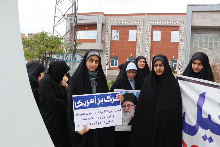 اجتماع دانشجو معلمان ، اساتید و کارکنان دانشگاه فرهنگیان  آذربایجان شرقی در حمایت از مردم مظلوم فلسطین و غزه 29