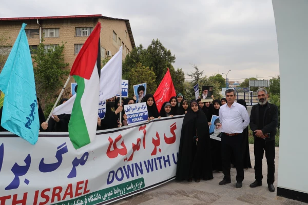 اجتماع دانشجو معلمان ، اساتید و کارکنان دانشگاه فرهنگیان  آذربایجان شرقی در حمایت از مردم مظلوم فلسطین و غزه 33