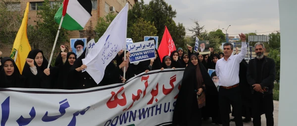 اجتماع دانشجو معلمان ، اساتید و کارکنان دانشگاه فرهنگیان  آذربایجان شرقی در حمایت از مردم مظلوم فلسطین و غزه 34