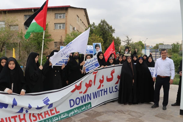 اجتماع دانشجو معلمان ، اساتید و کارکنان دانشگاه فرهنگیان  آذربایجان شرقی در حمایت از مردم مظلوم فلسطین و غزه 38