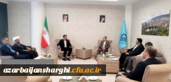 دیدار دکتر حسین احمدی، رئیس دانشگاه فرهنگیان استان با دکتر فاتحی فر، رئیس دانشگاه صنعتی تبریز 2