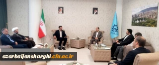 دیدار دکتر حسین احمدی، رئیس دانشگاه فرهنگیان استان با دکتر فاتحی فر، رئیس دانشگاه صنعتی تبریز